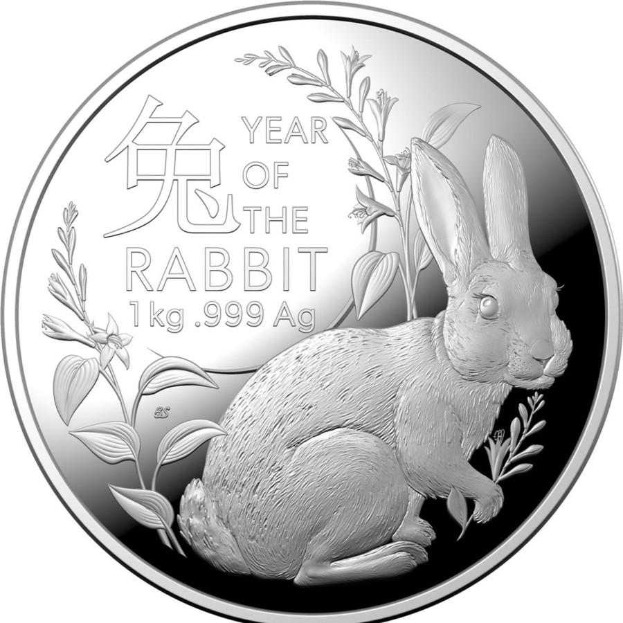 Royal Australian Mint Royal Australian Mint | Year Of The Rabbit $30 1 Kg Silver Proof Coin