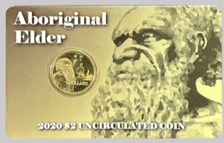 Royal Australian Mint Royal Australian Mint | Royal Australian Mint 2020 $2 Jc Elder Carded Coin Unc - Tamper Proof Sealed Carded Co