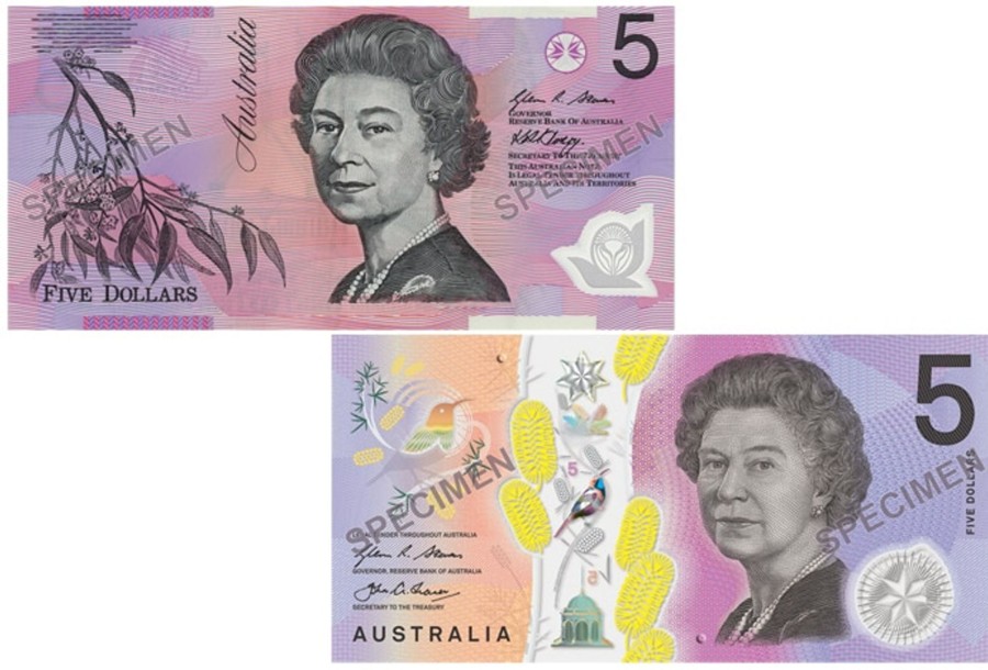 Banknotes NPA | Rba Folder $5 Two Generations Unc Pair