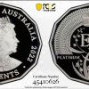 Pcgs Royal Australian Mint | 2022 Platinum Jubilee Silver Proof 50C Elizabeth Ii Pcgs Pr69 Dcam #2