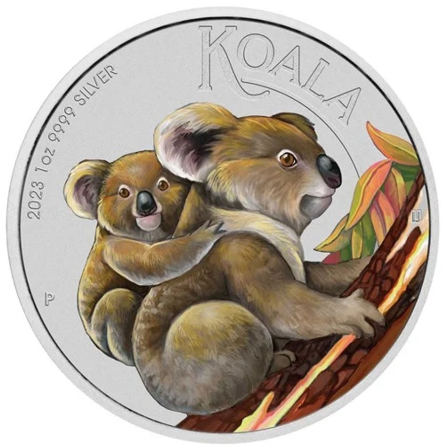 Perth Mint Perth Mint | Perth 2023 National Stamp And Coin Exhibition Koala 2023 1Oz Silver Coloured Coin In Card