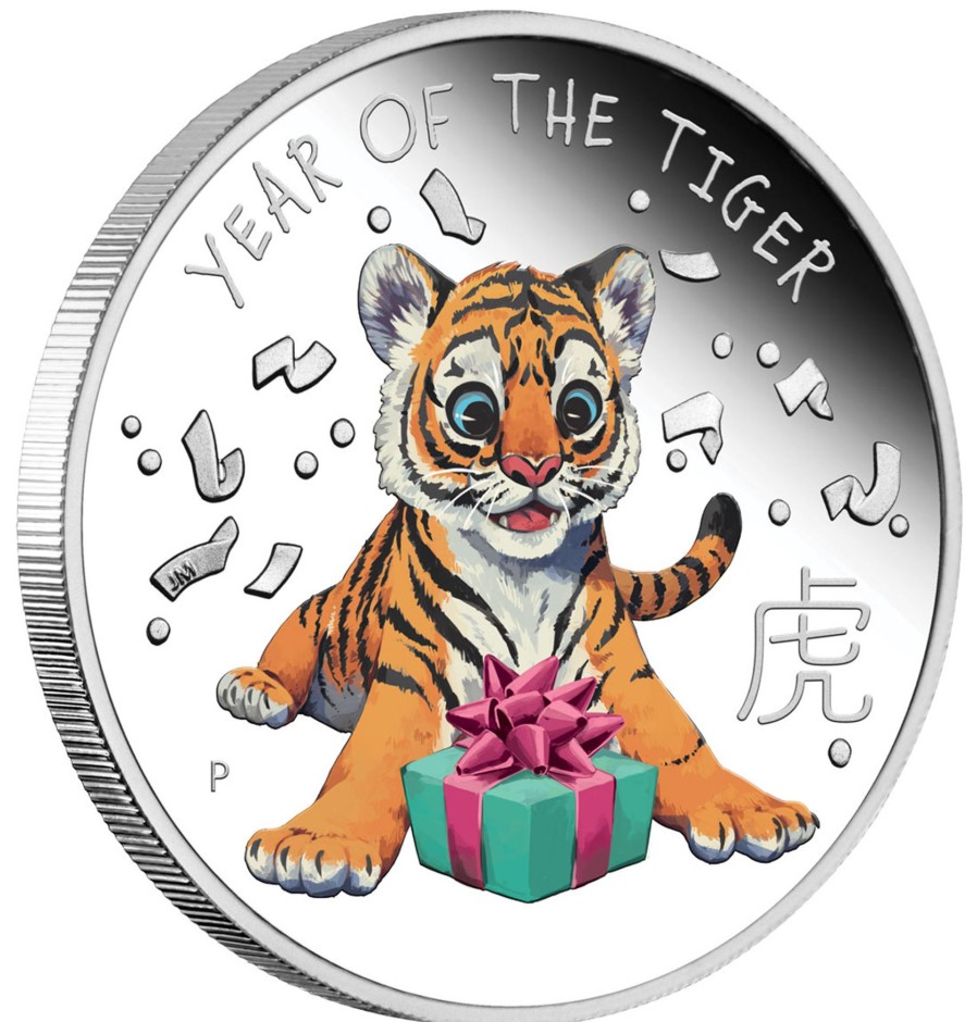 Perth Mint Perth Mint | 2022 1/2Oz Silver Proof Coin - Baby Tiger