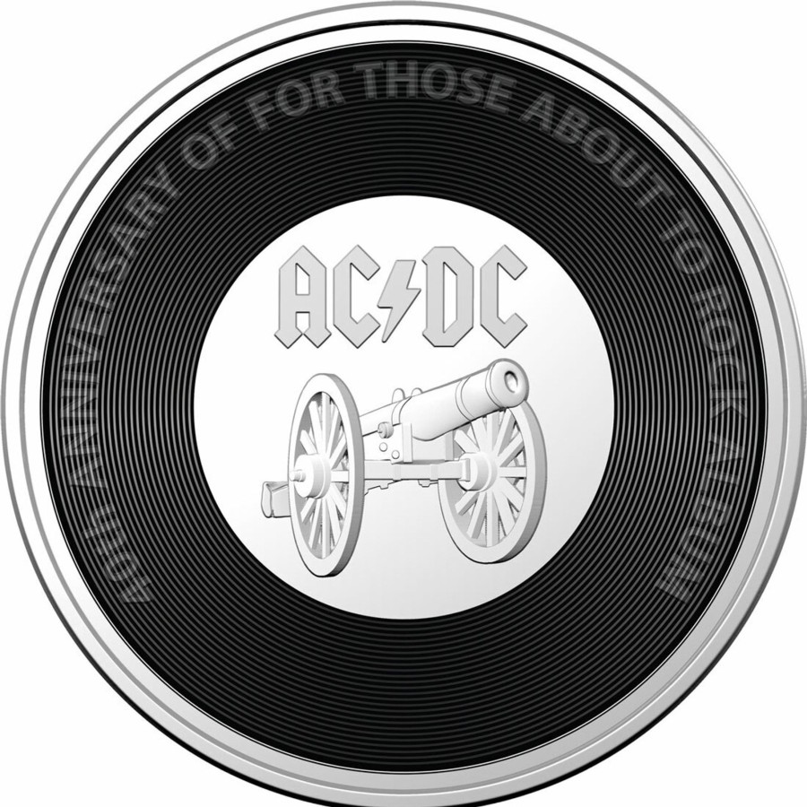 Royal Australian Mint Royal Australian Mint | 2021 20C Cuni Coloured Uncirculated Coin - Ac/Dc For Those About To Rock (We Salute You)