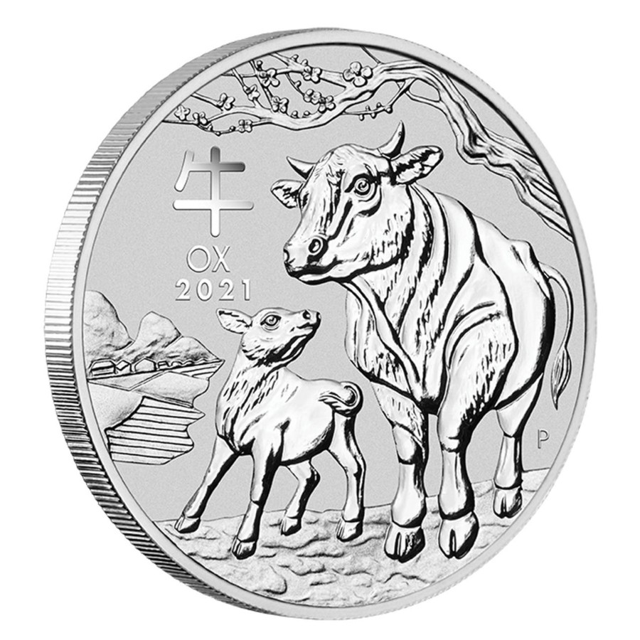 Premium Bullion Perth Mint | 2021 1Oz .9999 Silver Bu Coin - Year Of The Ox