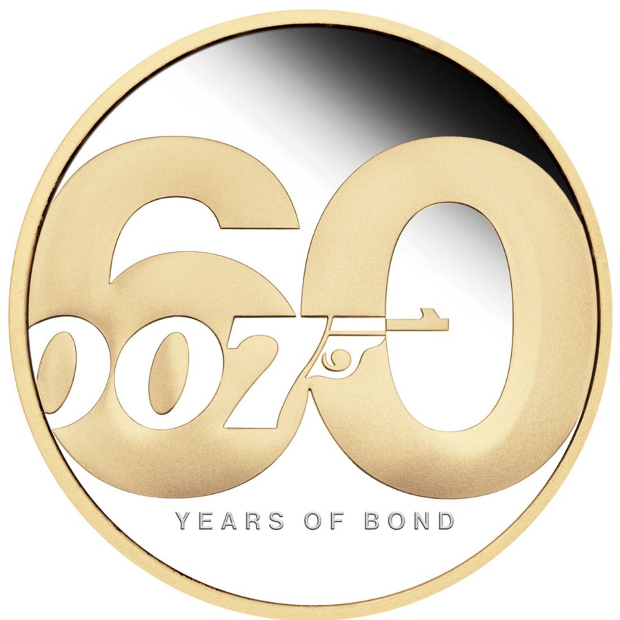 Perth Mint Perth Mint | 60 Years Of Bond 2022 2Oz Silver Gilded Proof