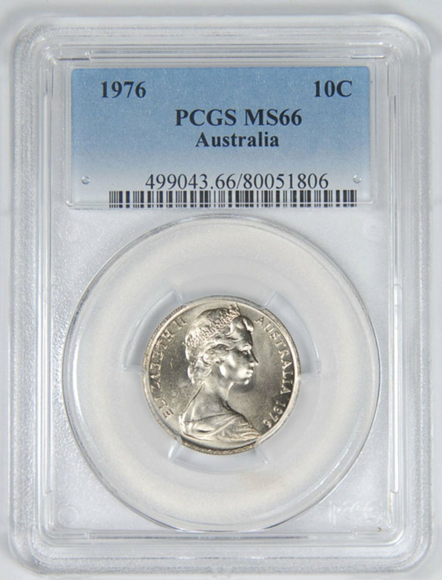 Pcgs Royal Australian Mint | 1976 Australian 10C Pcgs Ms66