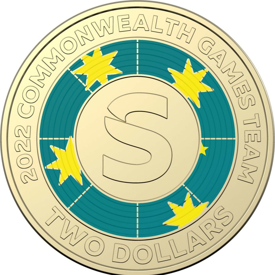 Royal Australian Mint Royal Australian Mint | Royal Australian Mint Commonwealth Games Team S 2022 $2 Coin