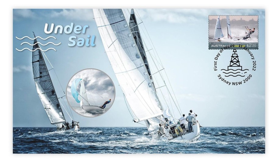 Pnc Australia Post | Under Sail Stamp And Medallion Cover