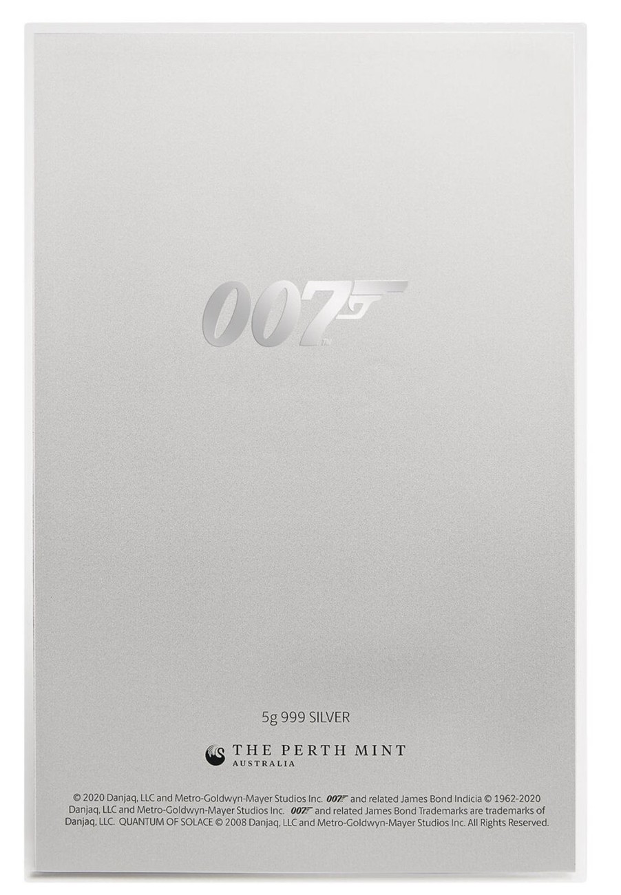 Perth Mint Perth Mint | 2020 5G Silver Foil 007 James Bond Movie Poster Quantum Of Solace