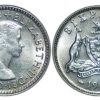 Pre-Decimal Coins Melbourne Mint | 1963 Australian Elizabeth Ii Sixpence Uncirculated