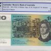 Banknotes Reserve Bank | 1976 Knight/Wheeler $10 Banknote Side Thread Pcgs 66 Gem Unc