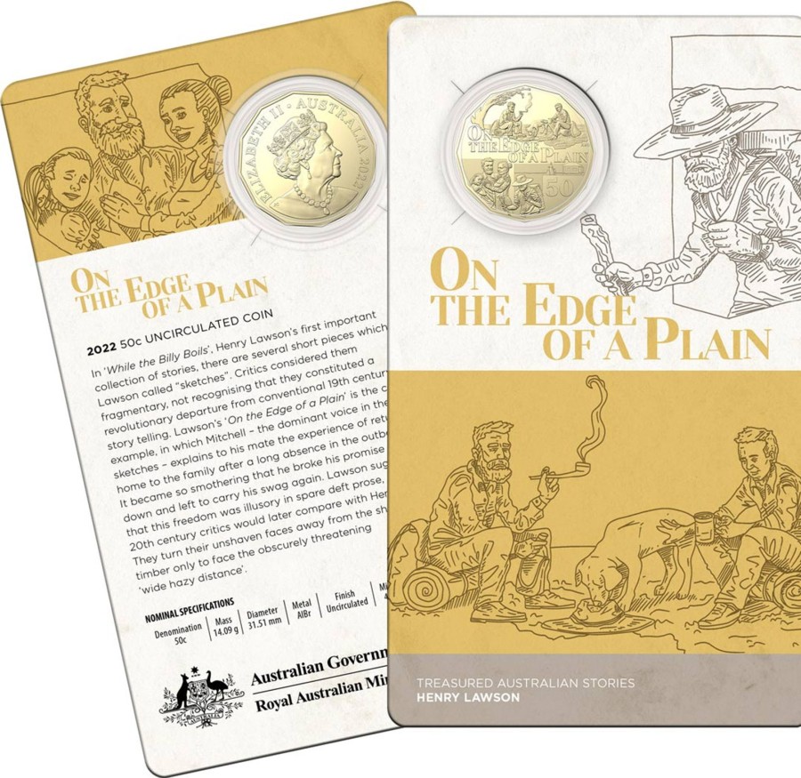 Royal Australian Mint Royal Australian Mint | 2022 50C Albr Uncirculated Coin Henry Lawson - On The Edge Of Plain