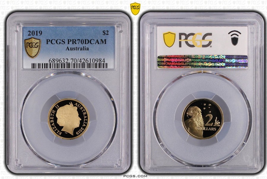 Pcgs Royal Australian Mint | 2019 Proof $2 Aboriginal Elder Pcgs Pr70 Dcam Top Pop 32/0