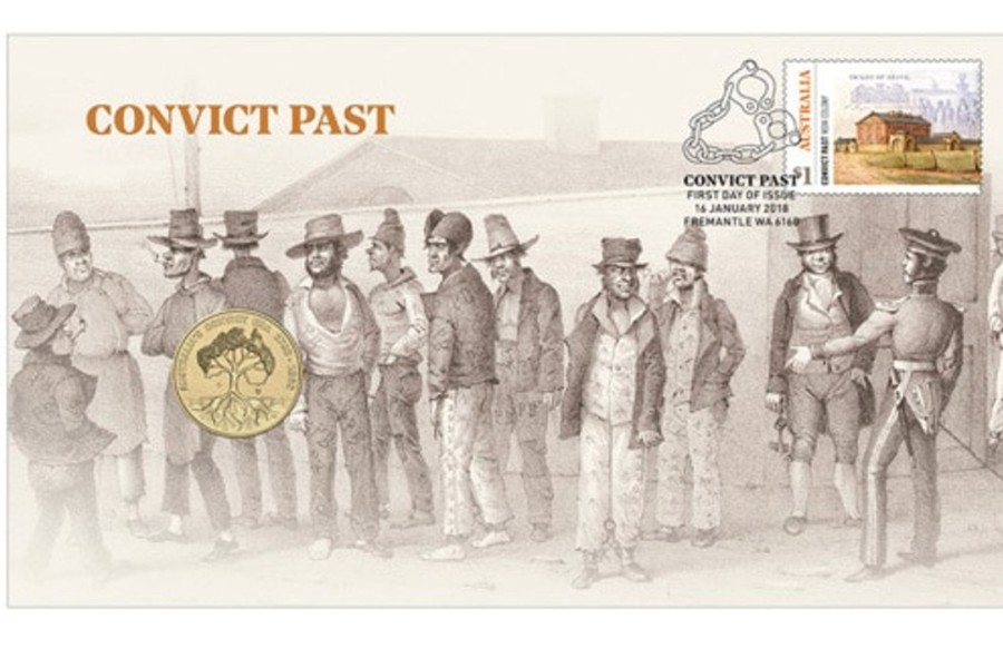 Pnc Australia Post | 2018 $1 Convict Past Stamp And Coin Cover Pnc