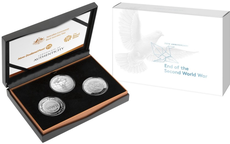 Royal Australian Mint Royal Australian Mint | 2020 Three-Coin Silver Proof Set - 75Th Anniversary Of The End Of The Second World War