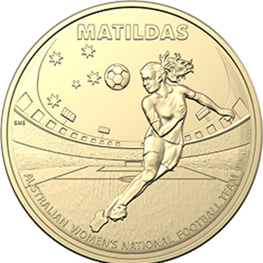 Royal Australian Mint Royal Australian Mint | Royal Australian Mint $1 Albr Header Unc Matilda Fifa Soccer Coin 2023