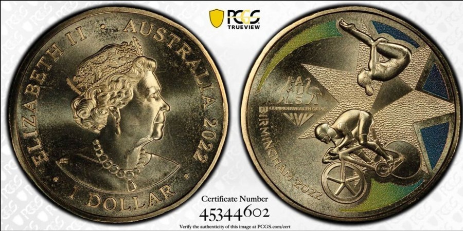 Pcgs Royal Australian Mint | 2022 $1 Commonwealth Games Pcgs Ms68