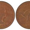 Pre-Decimal Coins Perth Mint | 1962Y. Penny Elizabeth Ii Uncirculated