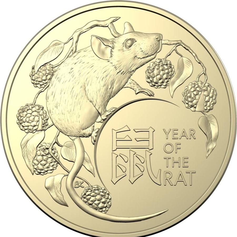 Royal Australian Mint Royal Australian Mint | 2020 $1 Two Coin Uncirculated Set - Lunar Year Of The Rat