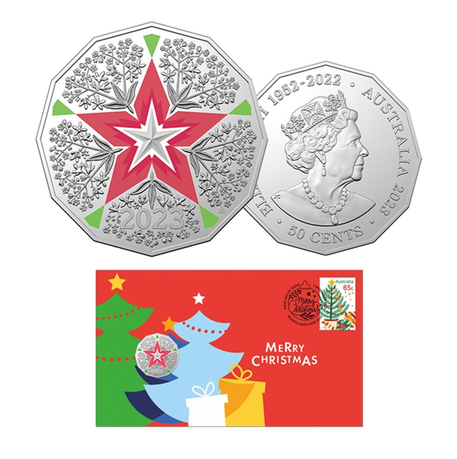 Pnc Royal Australian Mint | Australia Post | Royal Australian Mint 2023 50C Christmas Pnc