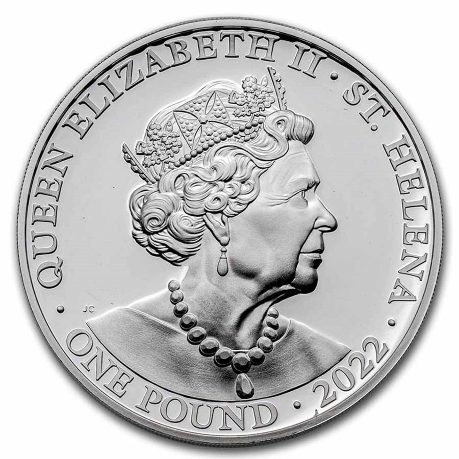 1 Oz Silver Coins St Helena | 2022 St Helena Queens Virtues : Constancy 1 Oz .999 Silver Proof Bullion Coin