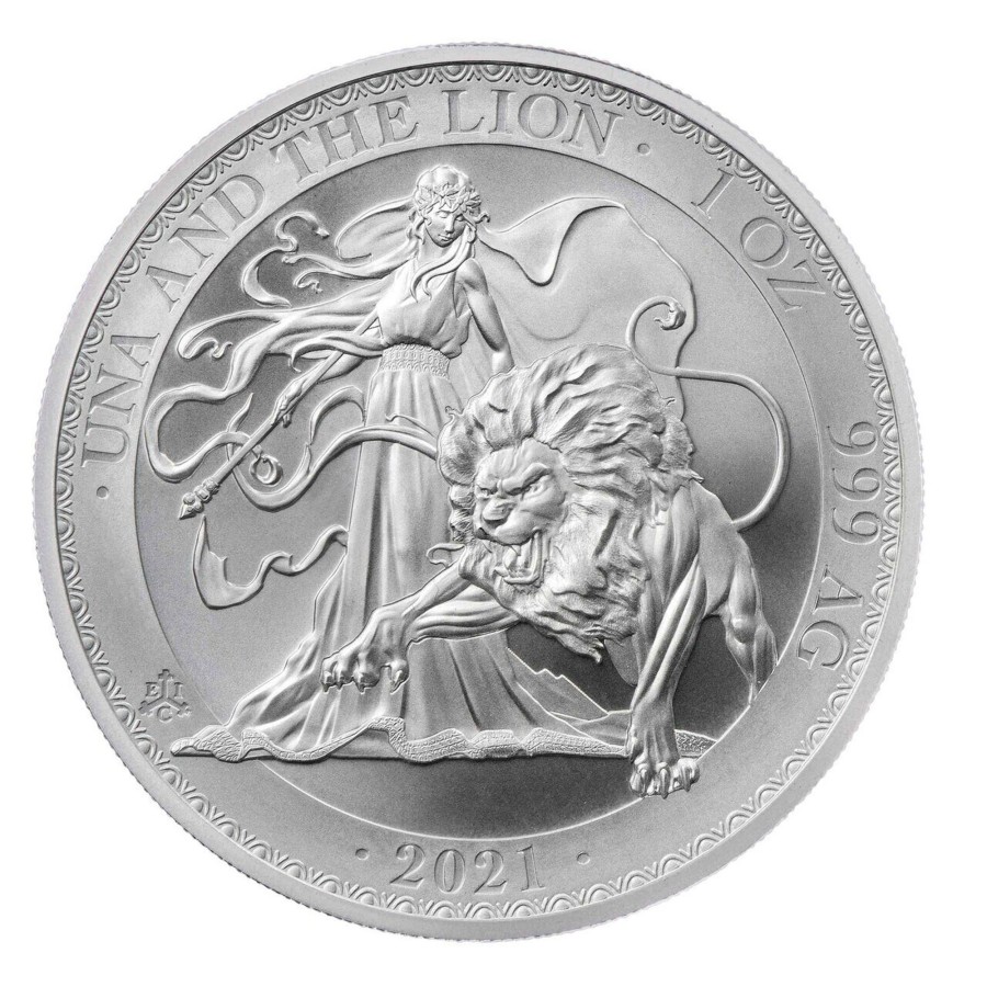 Premium Bullion St Helena | 2021 1Oz St Helena Una And The Lion .999 Silver Bu Coin