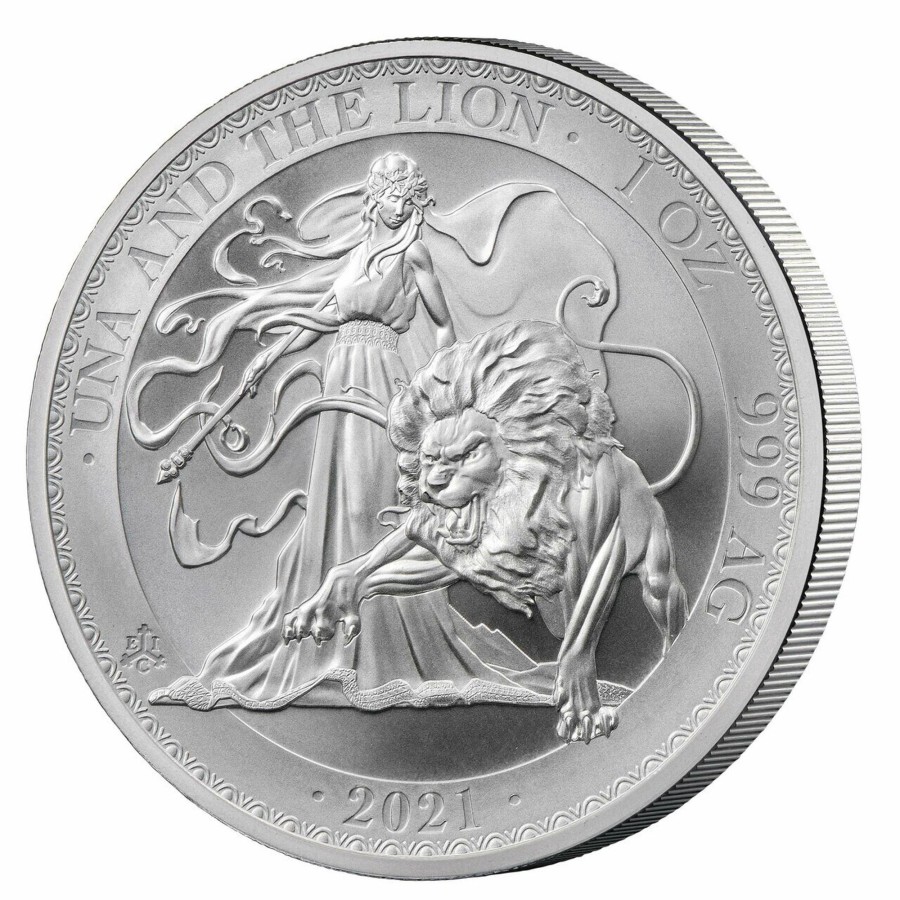 Premium Bullion St Helena | 2021 1Oz St Helena Una And The Lion .999 Silver Bu Coin