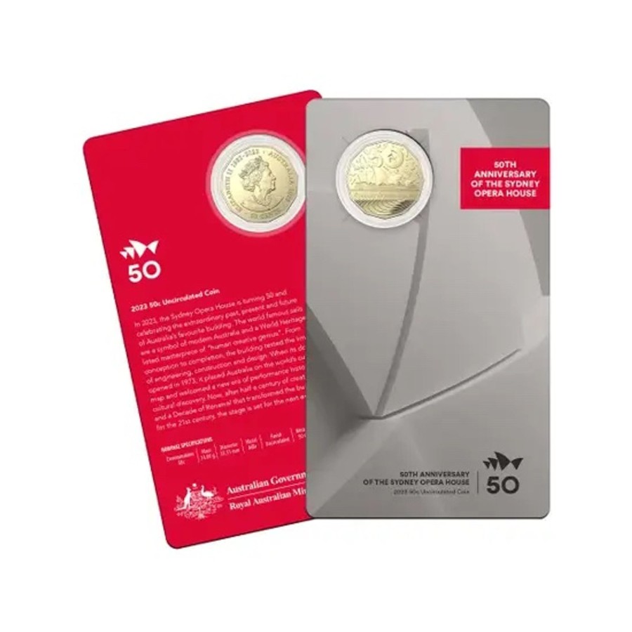 Royal Australian Mint Royal Australian Mint | Royal Australian Mint Sydney Opera House 50Th Anniversary 2023 50C Unc Coin