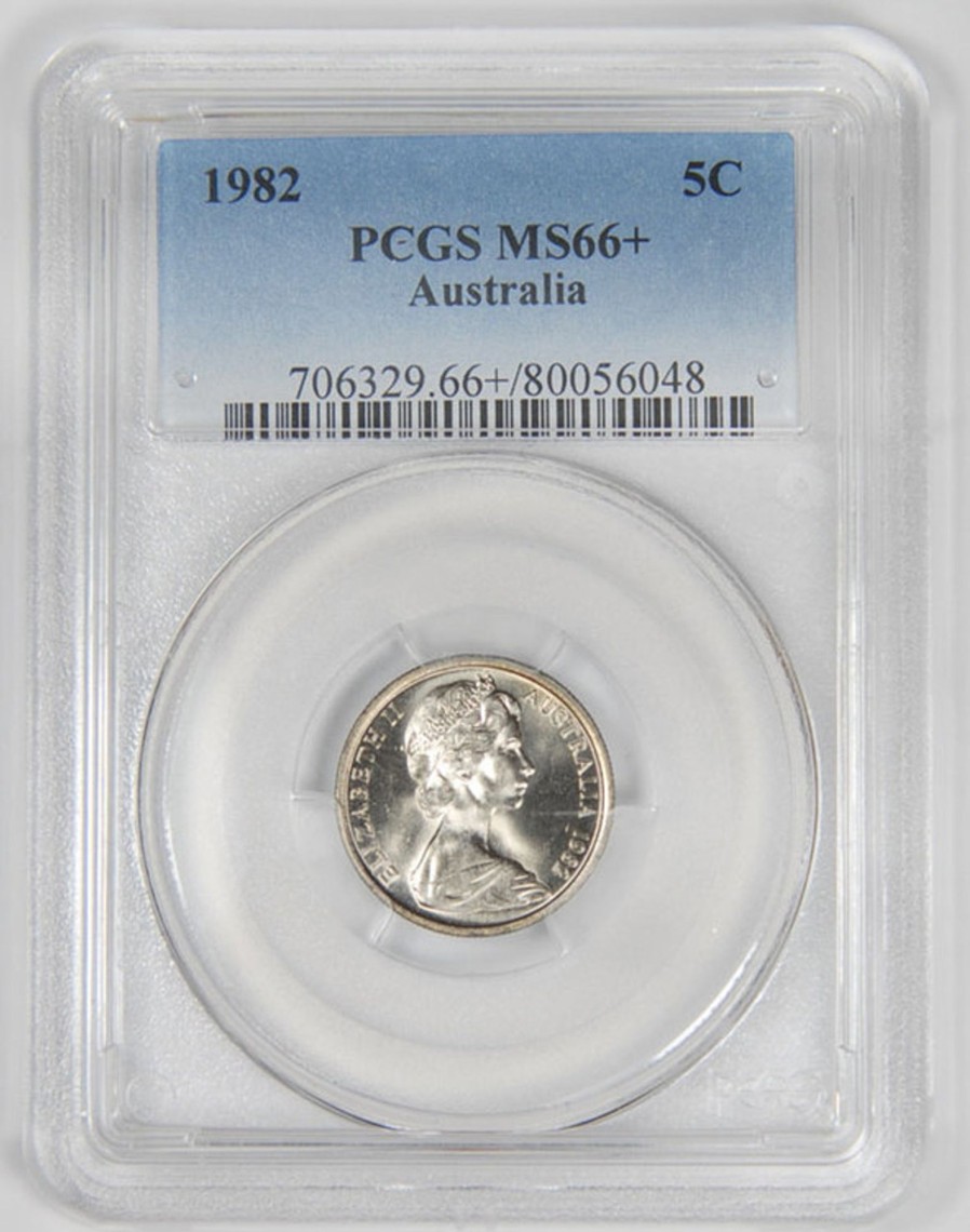 Pcgs Royal Australian Mint | 1982 Australian 5C Pcgs Ms66+