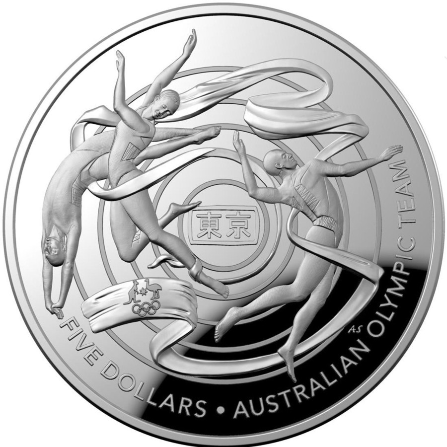 Royal Australian Mint Royal Australian Mint | 2020 $5 1Oz Silver Proof Domed Coin - Australian Olympic Team