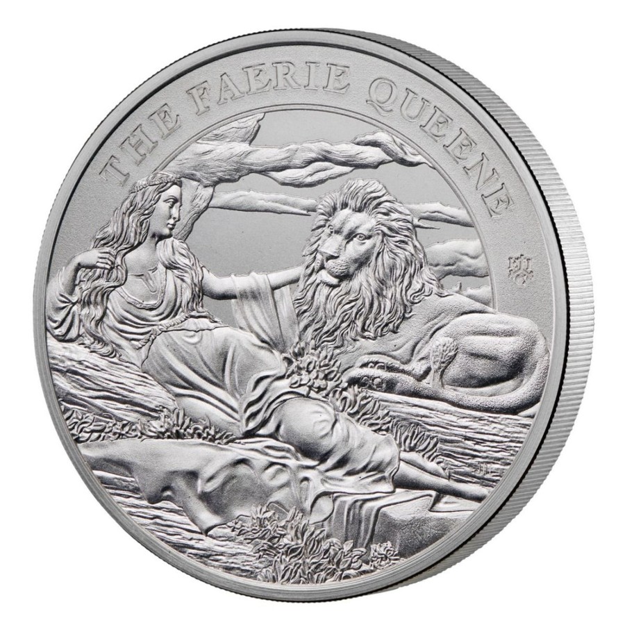 World Coins East India Company | St Helena Faerie Queene Series Una And The Lion 1 Pound 1 Oz Silver 2023 Bullion Coin