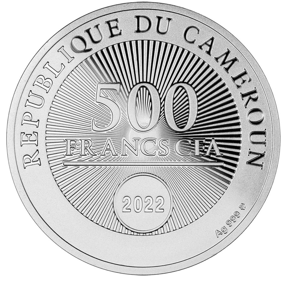 World Coins Mint of Poland | 2022 Cameroon 500 Francs Silver Proof Coin - Good Luck Ii