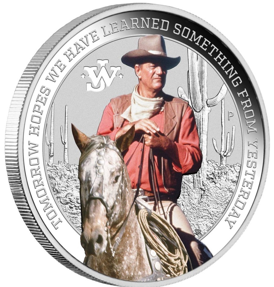 Perth Mint Perth Mint | 2022 1Oz Silver Coloured Coin - John Wayne