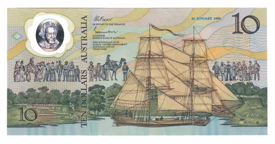 Banknotes NPA | 1988 Bicentenary $10 Banknote, Johnston/Fraser In Npa Folder