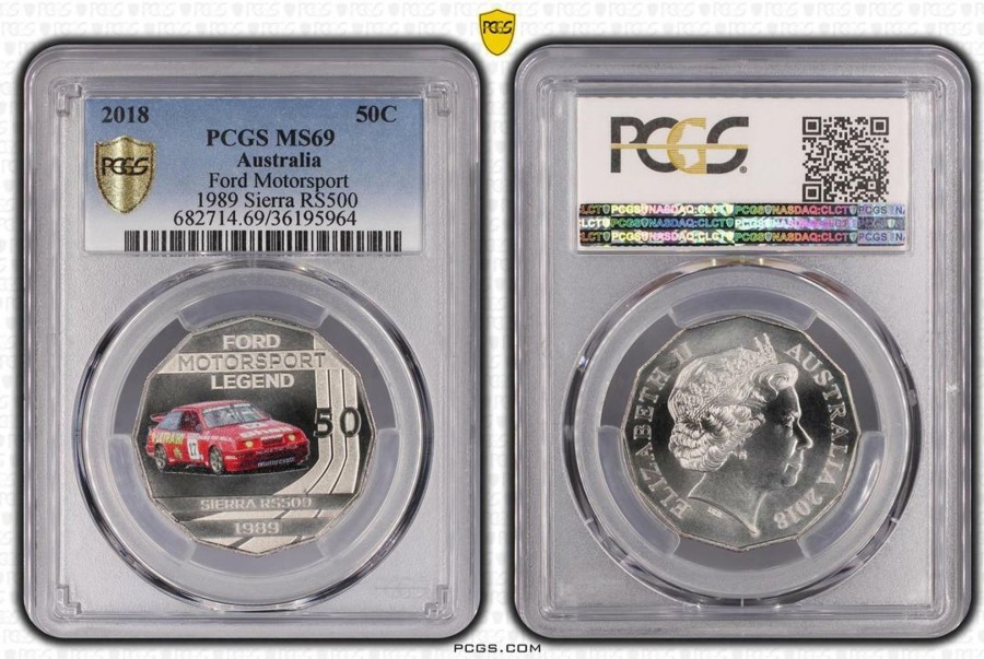 Pcgs Royal Australian Mint | 2018 Ford Motorsport 1989 Sierra Rs500 Pcgs Ms69