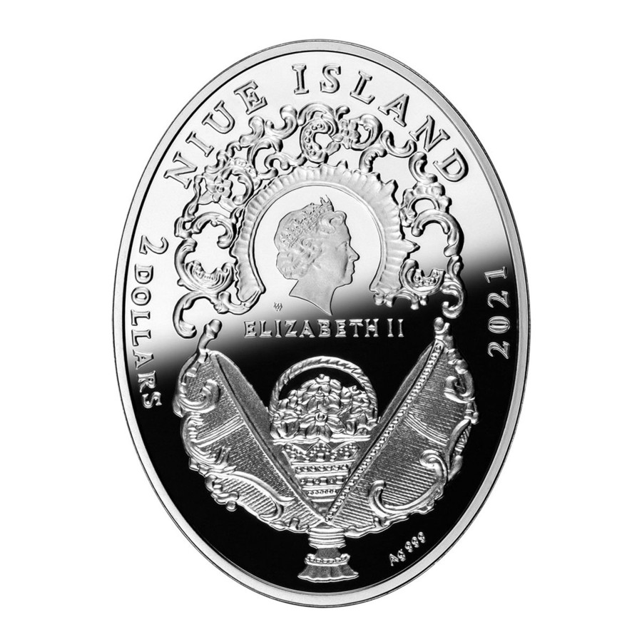 Mint Of Poland Mint of Poland | 2021 Niue $2 Silver Proof Coin - Imperial Faberge Eggs - Mosaic Egg