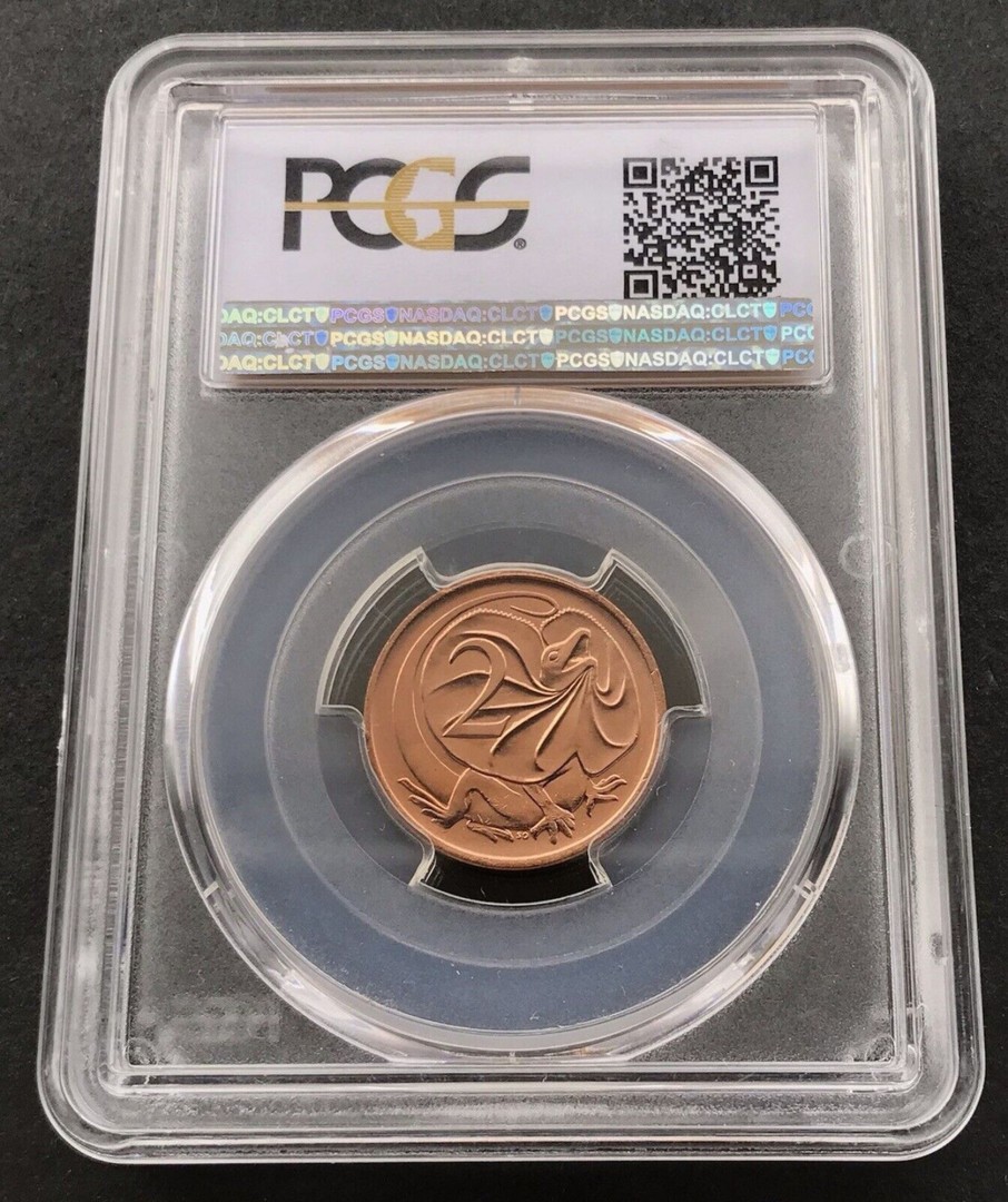 Pcgs Royal Australian Mint | 1975 Australian 2C Pcgs Ms67Rd Coin