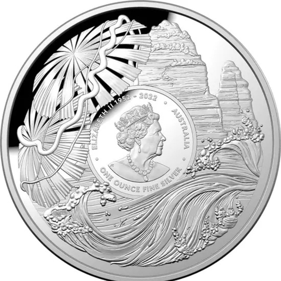 Royal Australian Mint Royal Australian Mint | Royal Australian Mint The Twelve Apostles 2023 $5 Curved Colour 1Oz Silver Proof Coin