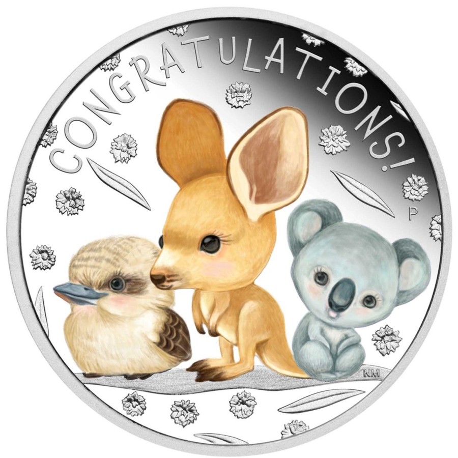 Perth Mint Perth Mint | Perth Mint Newborn 2023 1/2Oz Silver Proof Coloured Coin