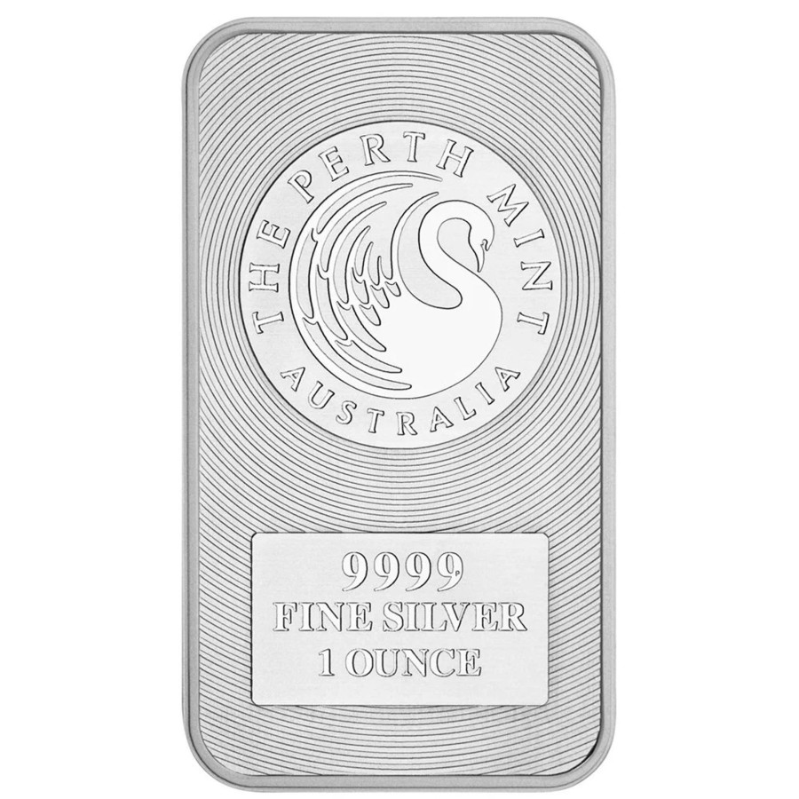 Premium Bullion Perth Mint | Perth Mint Minted Bar 1Oz .999 Silver Kangaroo Bar