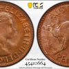 Pcgs Perth Mint | 1964 Y. (P) Australia Penny Pcgs Graded Ms65Rb