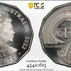 Pcgs Royal Australian Mint | 2022 Platinum Jubilee 50C Elizabeth Ii Pcgs Ms69