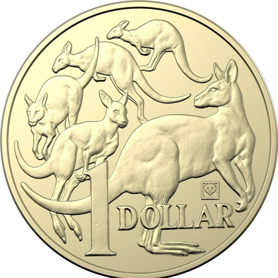 Royal Australian Mint Royal Australian Mint | 2019 $1 Panda Privy Mark Mob Of Roos Coin - Beijing International Coin Expo