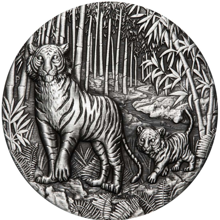 Perth Mint Perth Mint | 2022 2Oz Silver Antiqued Coin - Year Of The Tiger