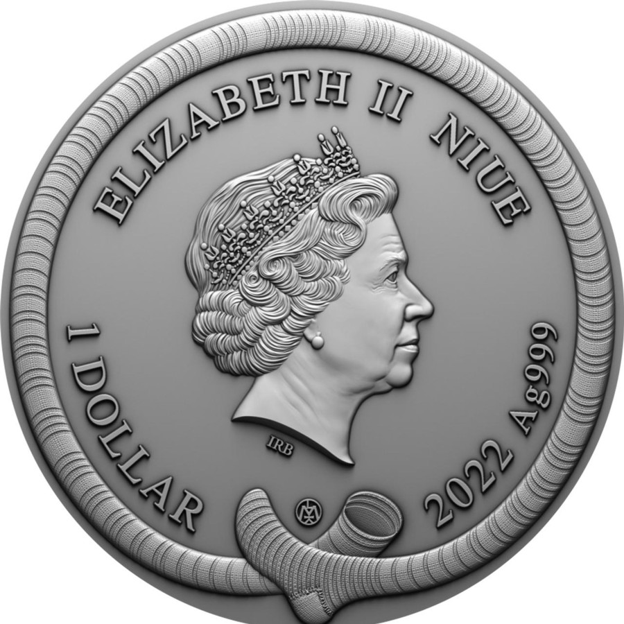 World Coins Lithuanian Mint | 2022 $1 1 Oz Silver Antique Coin - Fairy Tales - Monkey Girl