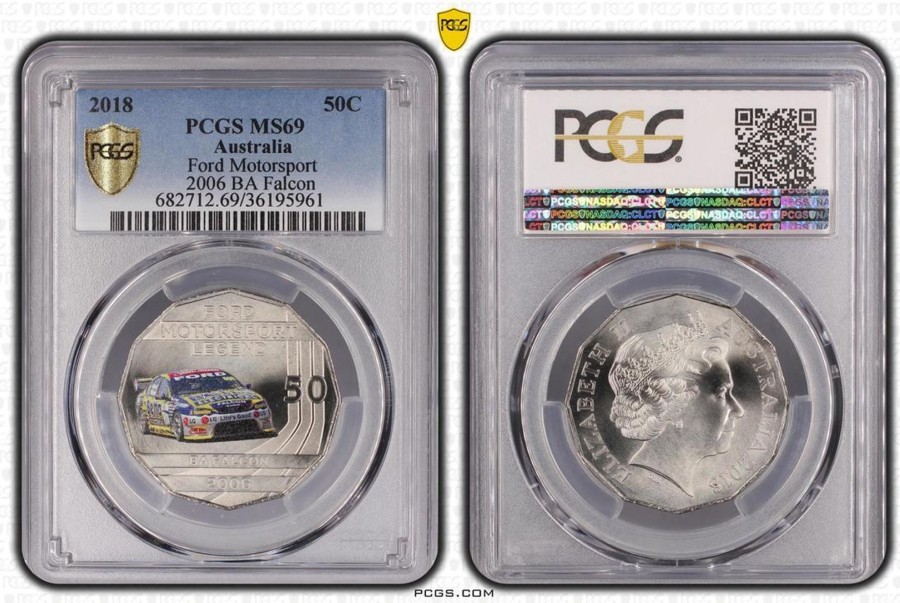 Pcgs Royal Australian Mint | 2018 Ford Motorsport 2006 Ba Falcon Pcgs Ms69