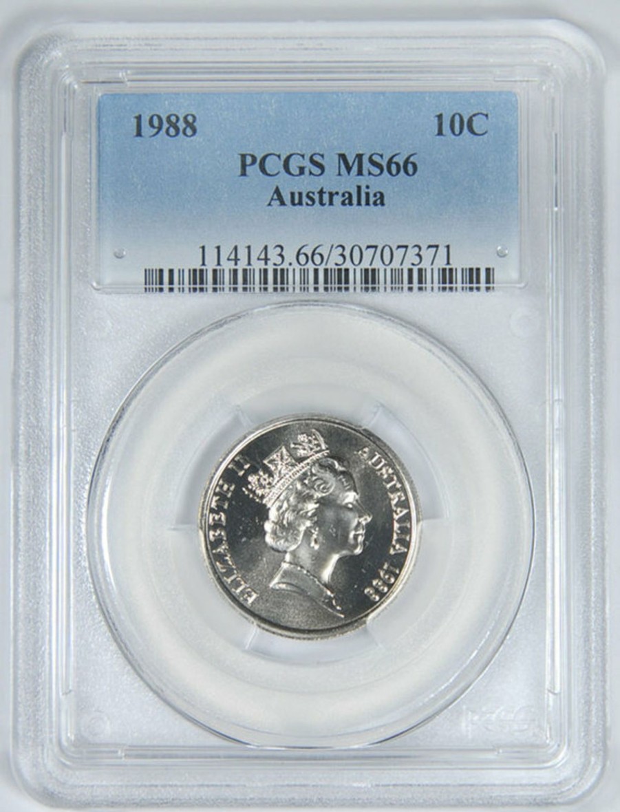 Pcgs Royal Australian Mint | 1988 Australian 10C Pcgs Ms66