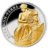 Premium Bullion St Helena | 2022 St Helena Queens Virtues : Constancy 1 Oz .999 Silver Gilded Proof Bullion Coin