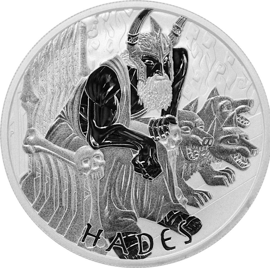 Premium Bullion Tuvalu | 2021 1Oz Tuvalu Gods Of Olympus - Hades .9999 Silver Bu Coin