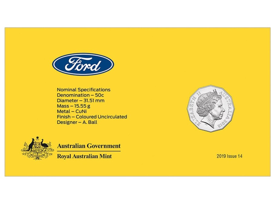 Pnc Australia Post | 2018 Ford 2006 Ba Falcon 50C Stamp And Coin Cover Pnc